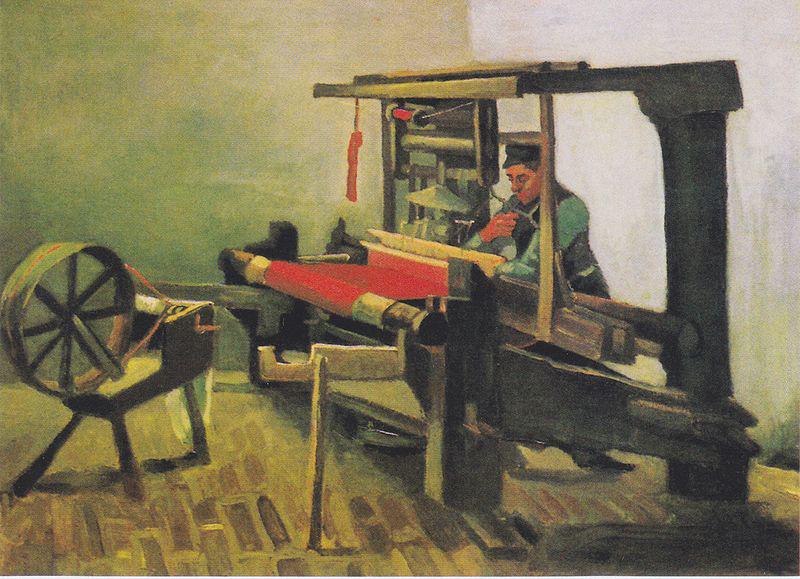 Vincent Van Gogh Weaver at the loom, with reel Germany oil painting art